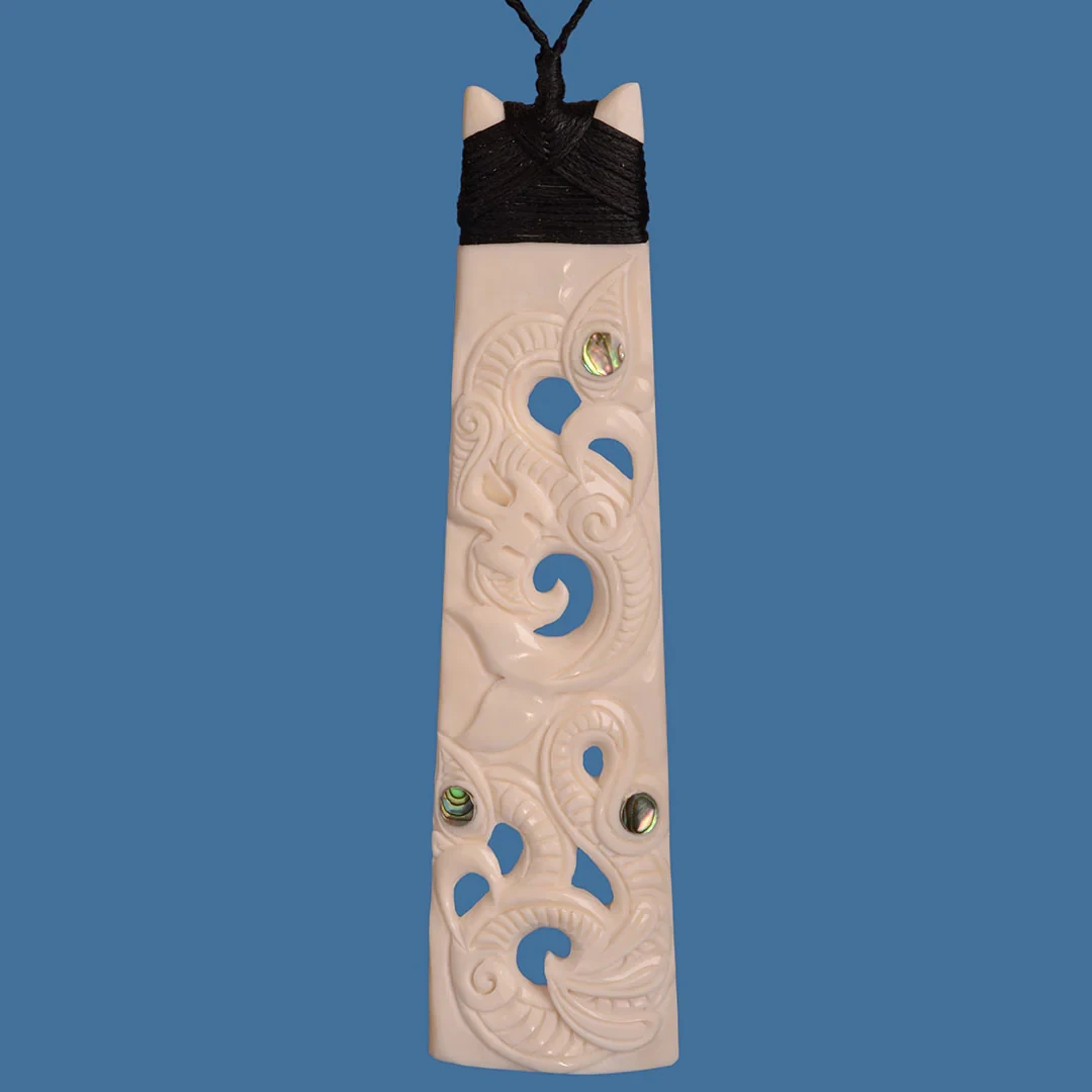 Bone Toki with Manaia Pendant