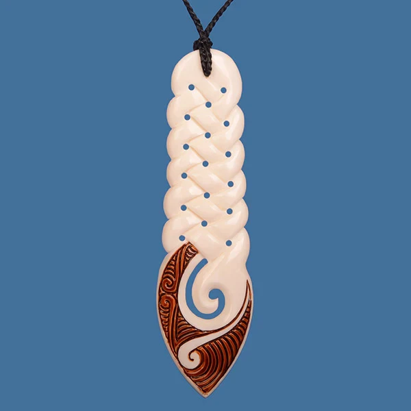 XL Bone Multi Twist Pendant