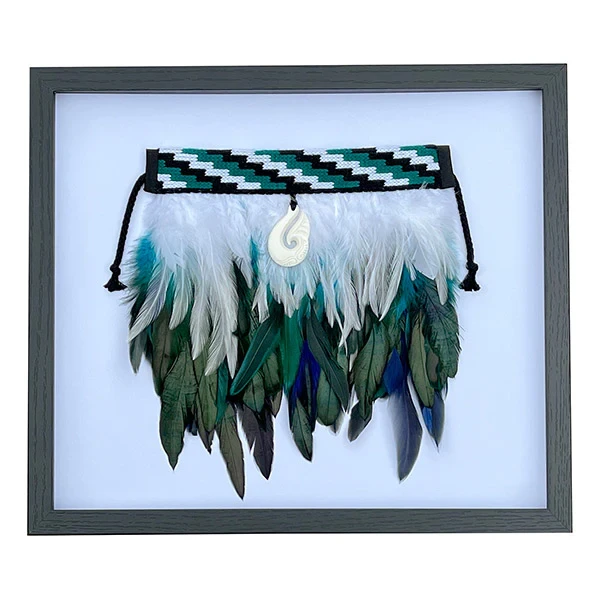 Framed Mini Paua Korowai