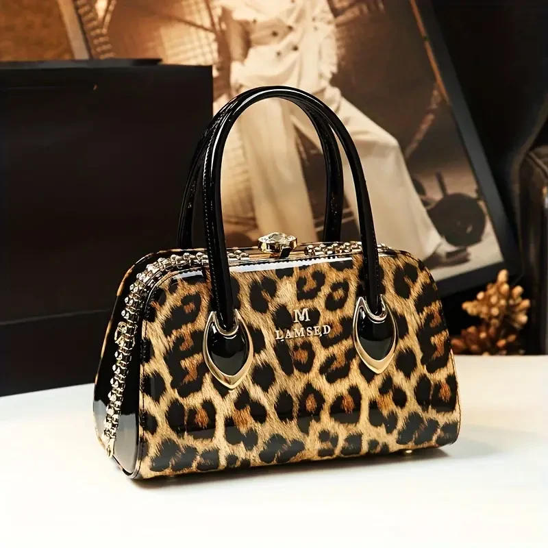 Glamorous Rhinestone Decorated Womens Handbag