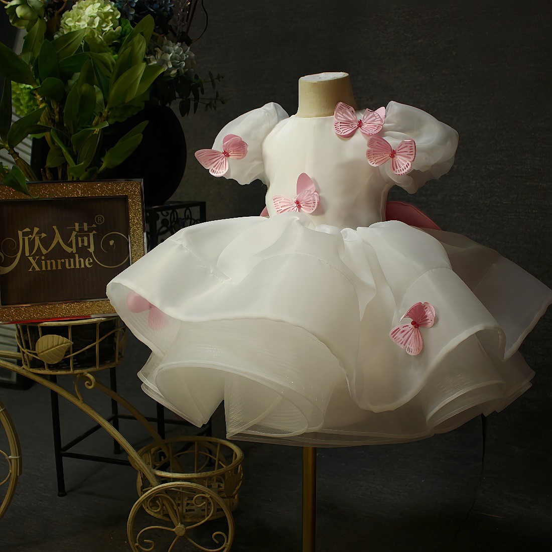 Bowknot Host Performance Birthday Party Pettiskirt