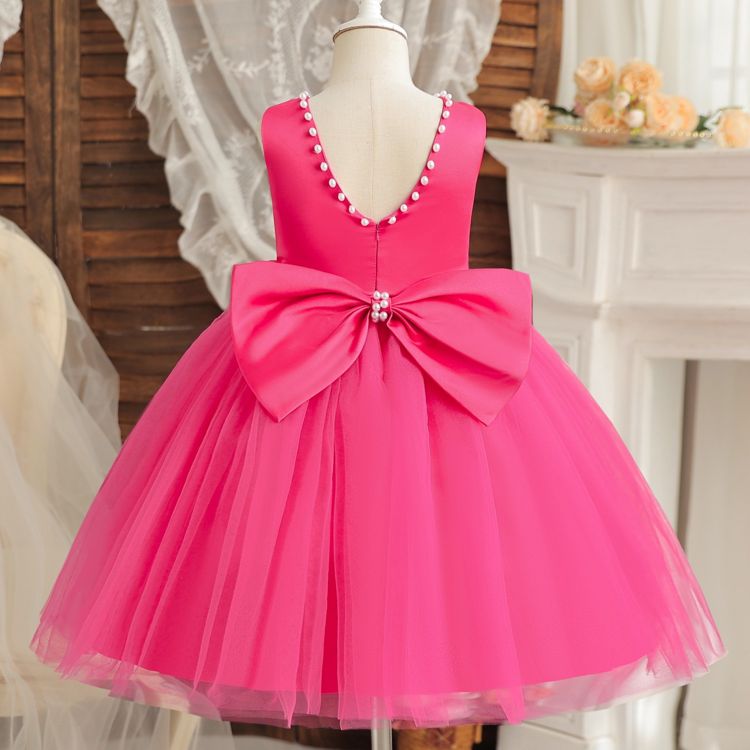 Little Girl Western Style Umbrella Princess Dress