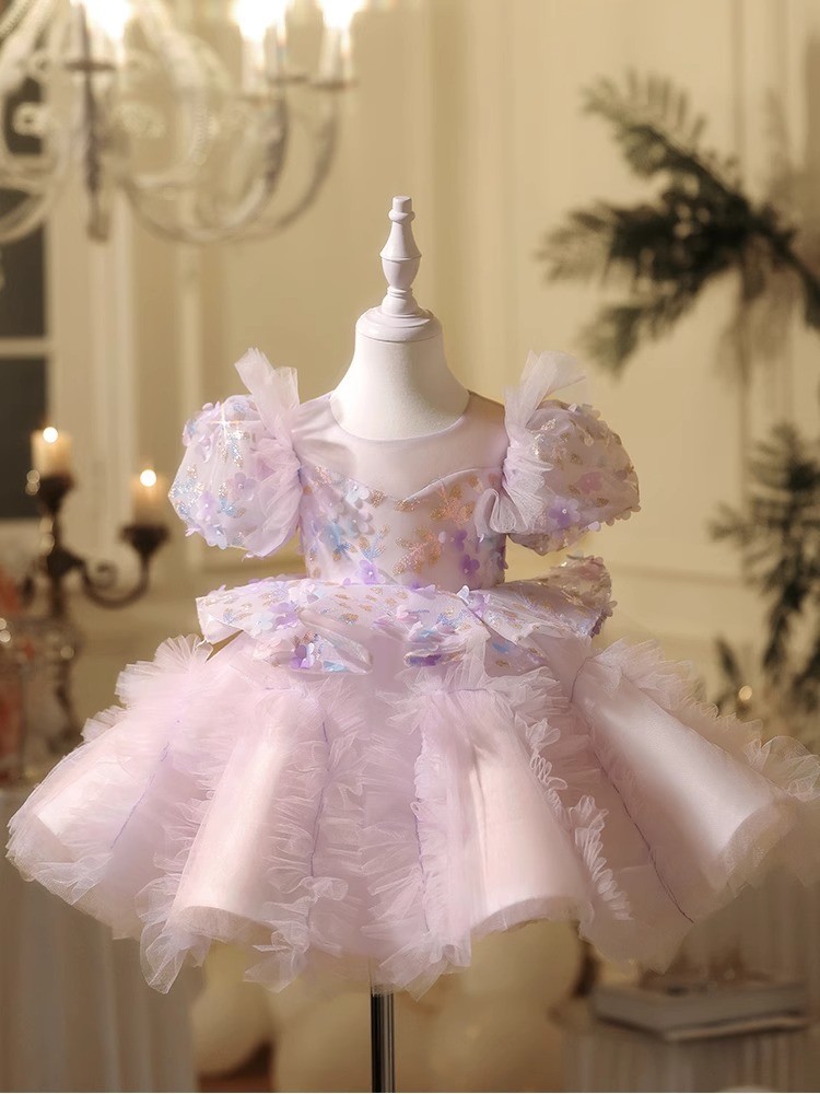 New Girls' Dress Birthday Puff Gauze Skirt Summer