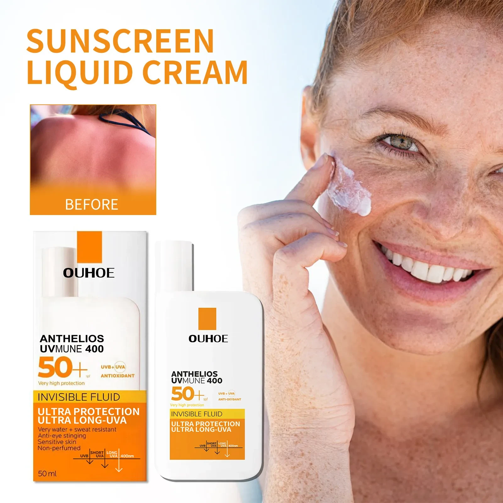 Liquid Protective Cream UV Protection Skin Protective Cream