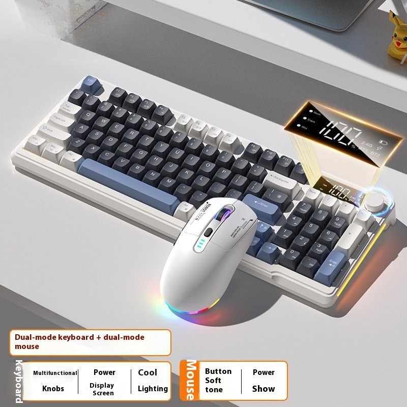 Wireless Bluetooth Keyboard Mouse Suit Mechanical Feeling