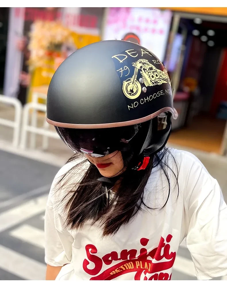 Women's Motorcycle Half Helmets