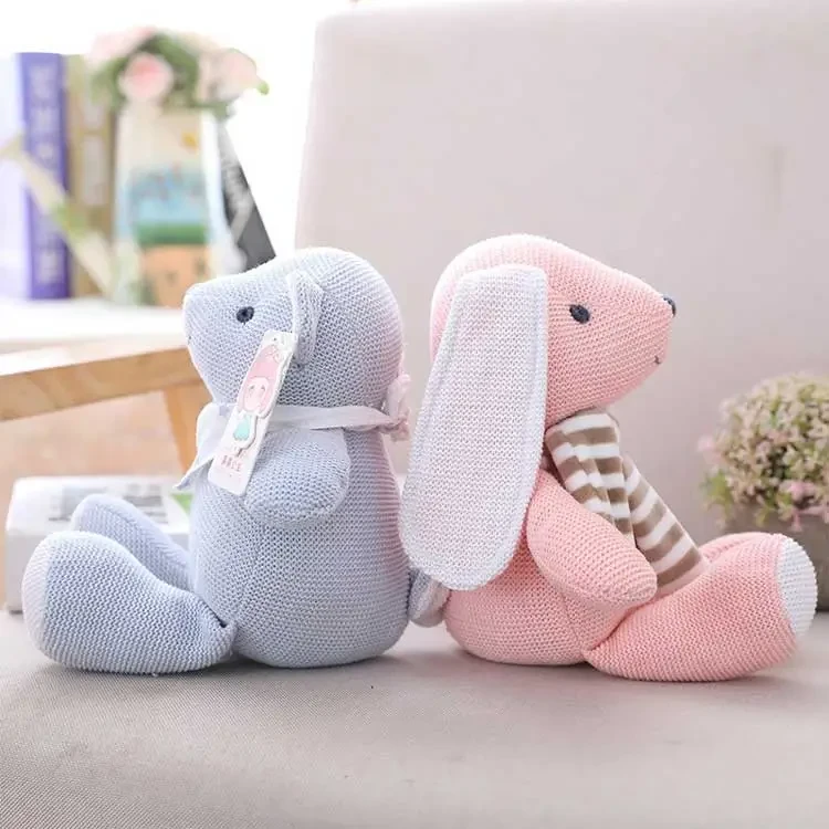 Knitted joint bear plush toy