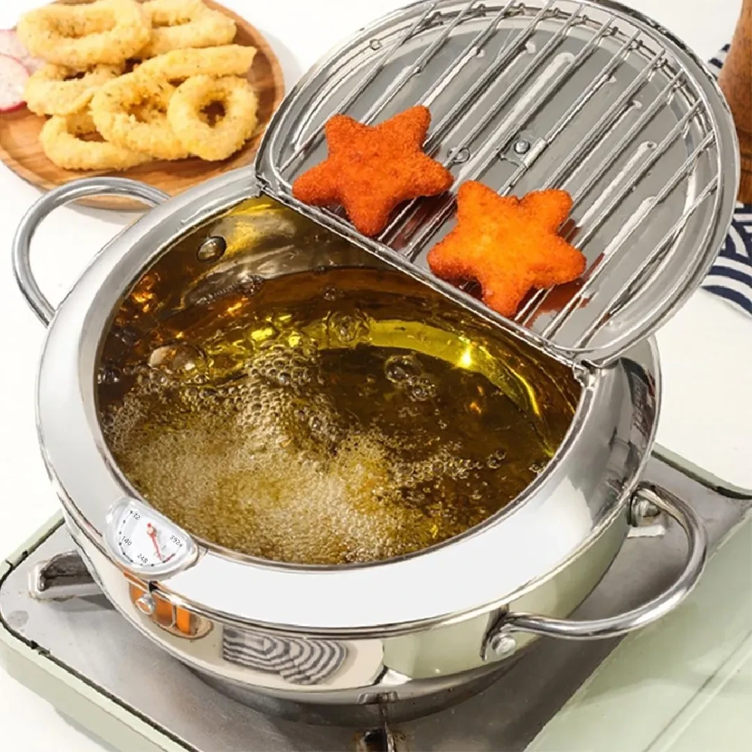 Large Round Deep Fryer Basket