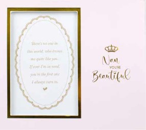**NAN YOU'RE BEAUTFUL MDF 6X4 PHOTO FRAME
