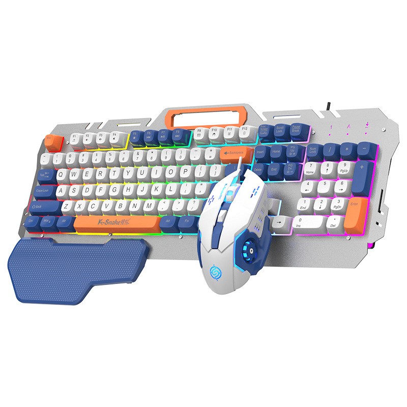 Wired Game Keyboard Color Matching Notebook Key Mouse Suit