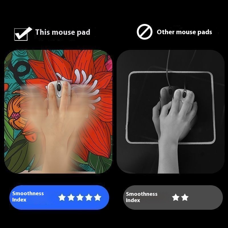 E-sports Mouse Pad Thickened Fine Rice Noodles Wild Lotus Table Mat