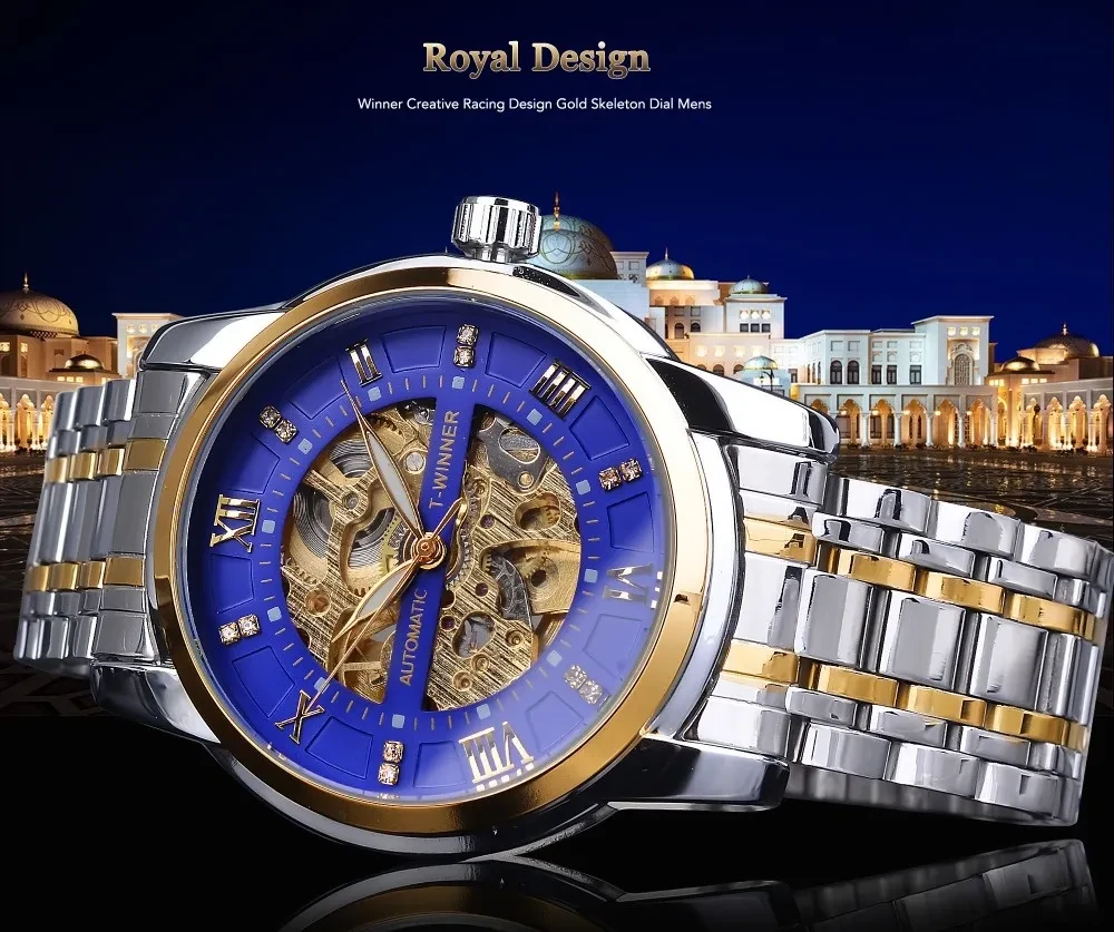 Men's Fashion Hollowed-out Waterproof Mechanical Watch