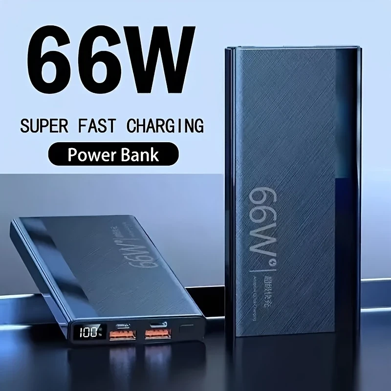 66W 20000mAh Power Bank Fast Charging Portable Charger  Ultimate External Battery with PD 18W Support
