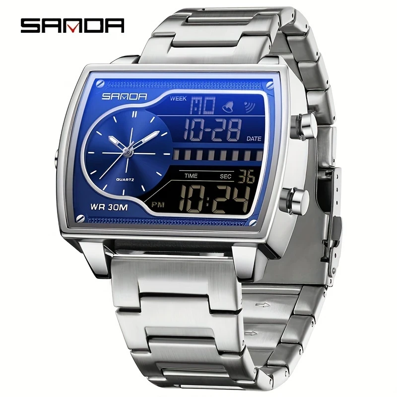 Multifunctional SANDA Men's Luxury Watch