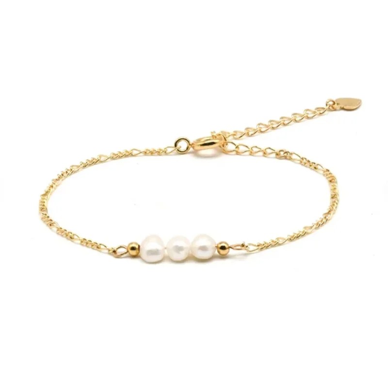 Minar Elegant Baroque Freshwater Pearl Charm Bracelets