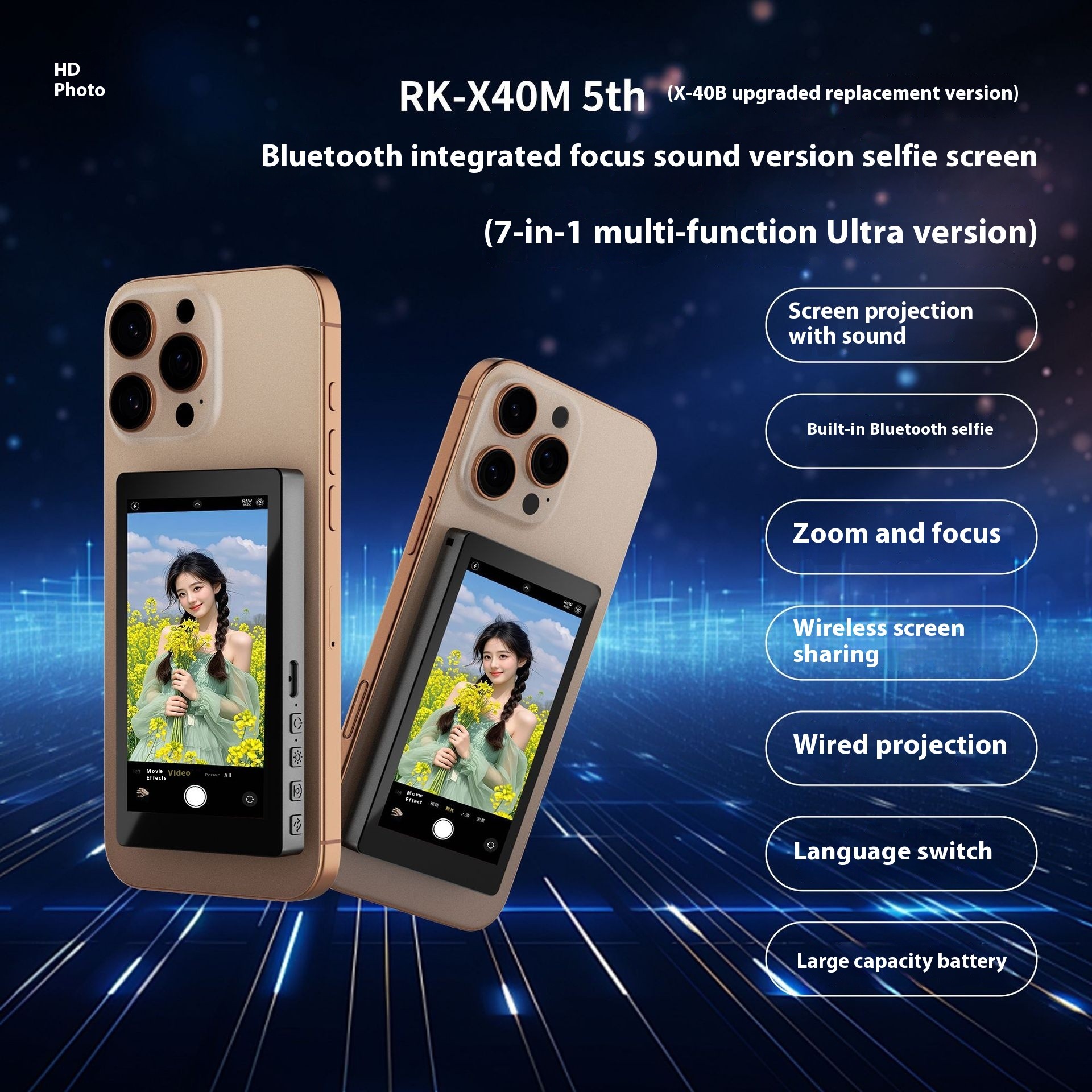 Sound Wireless Lanyard Magnetic HDMI Same Screen Device