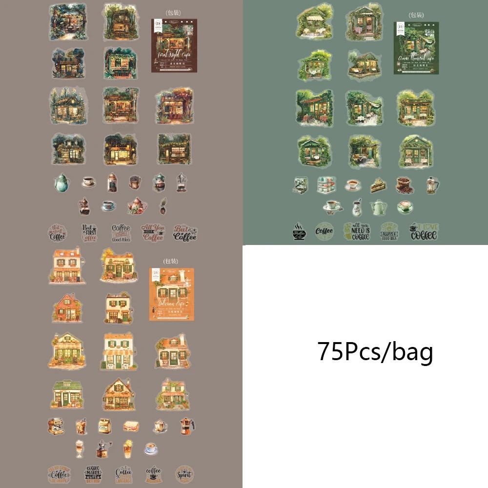 Encounter Cafe Series Hand Account Sticker Package