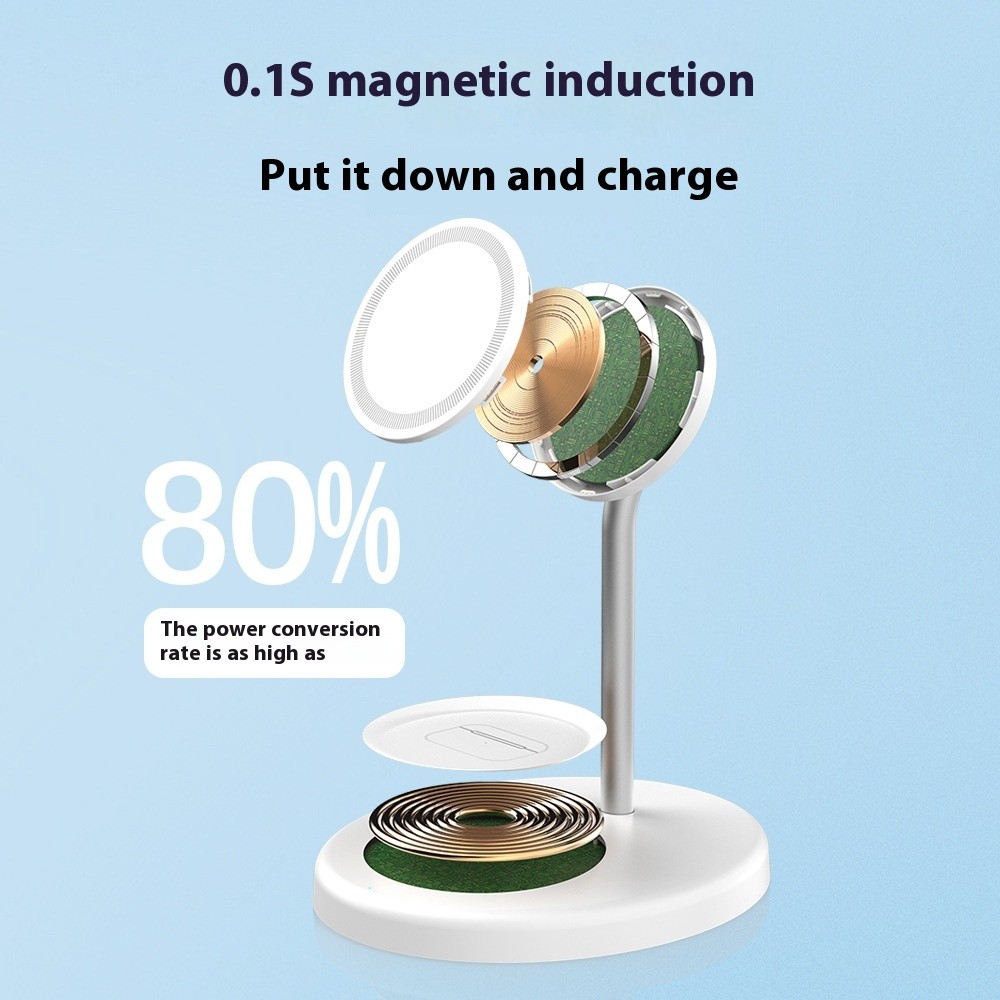 Rotatable Three-in-one Wireless Charger