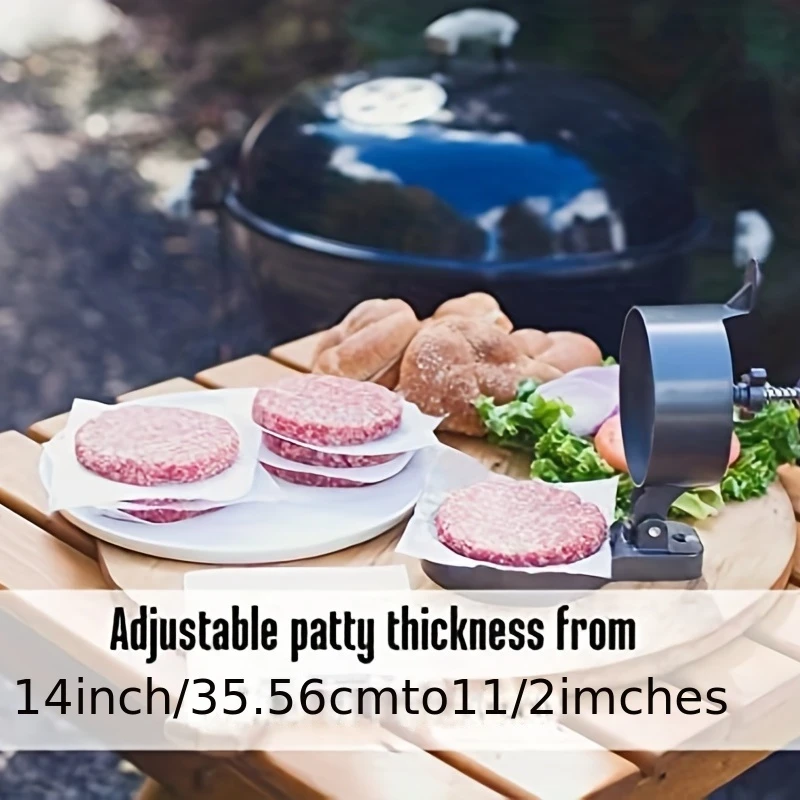 Adjustable Thickness Metal Burger Press