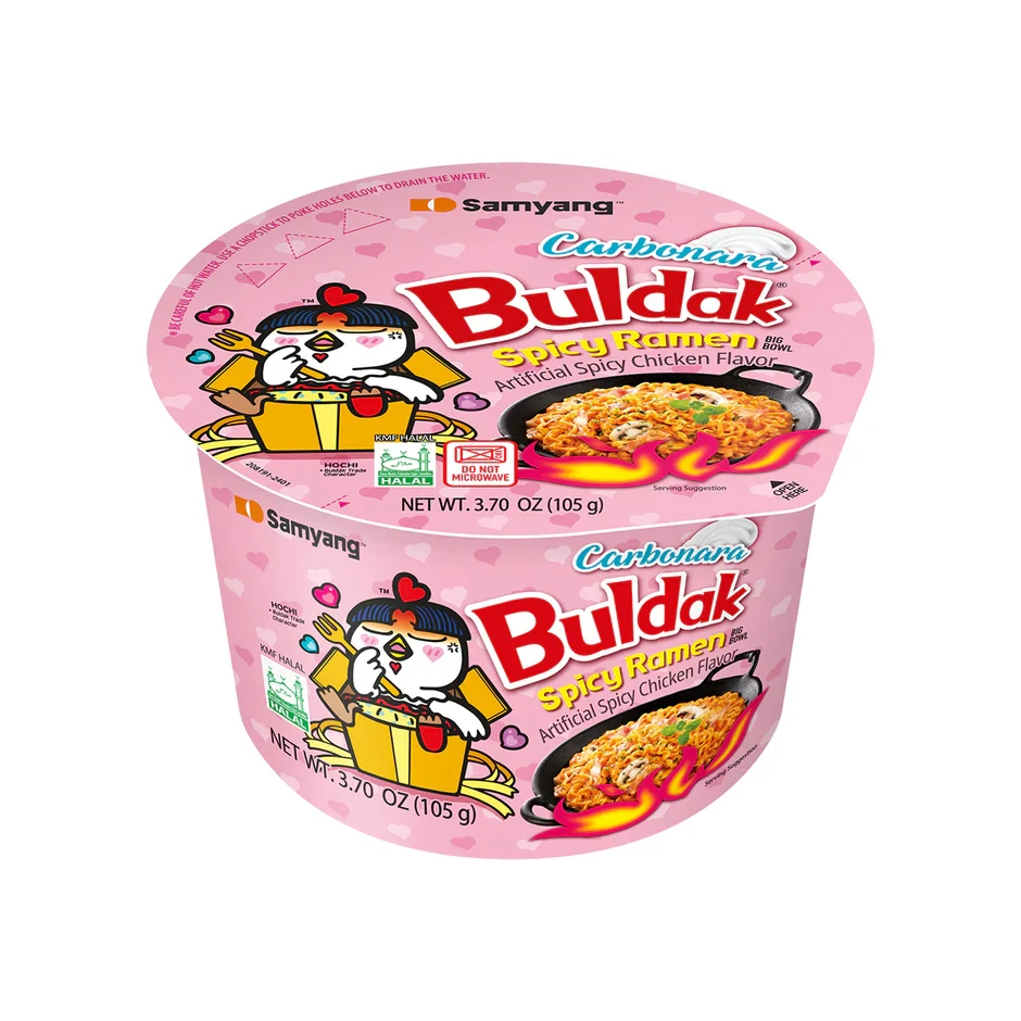 Buldak Hot Chicken Carbonara Ramen Big Bowl 105g