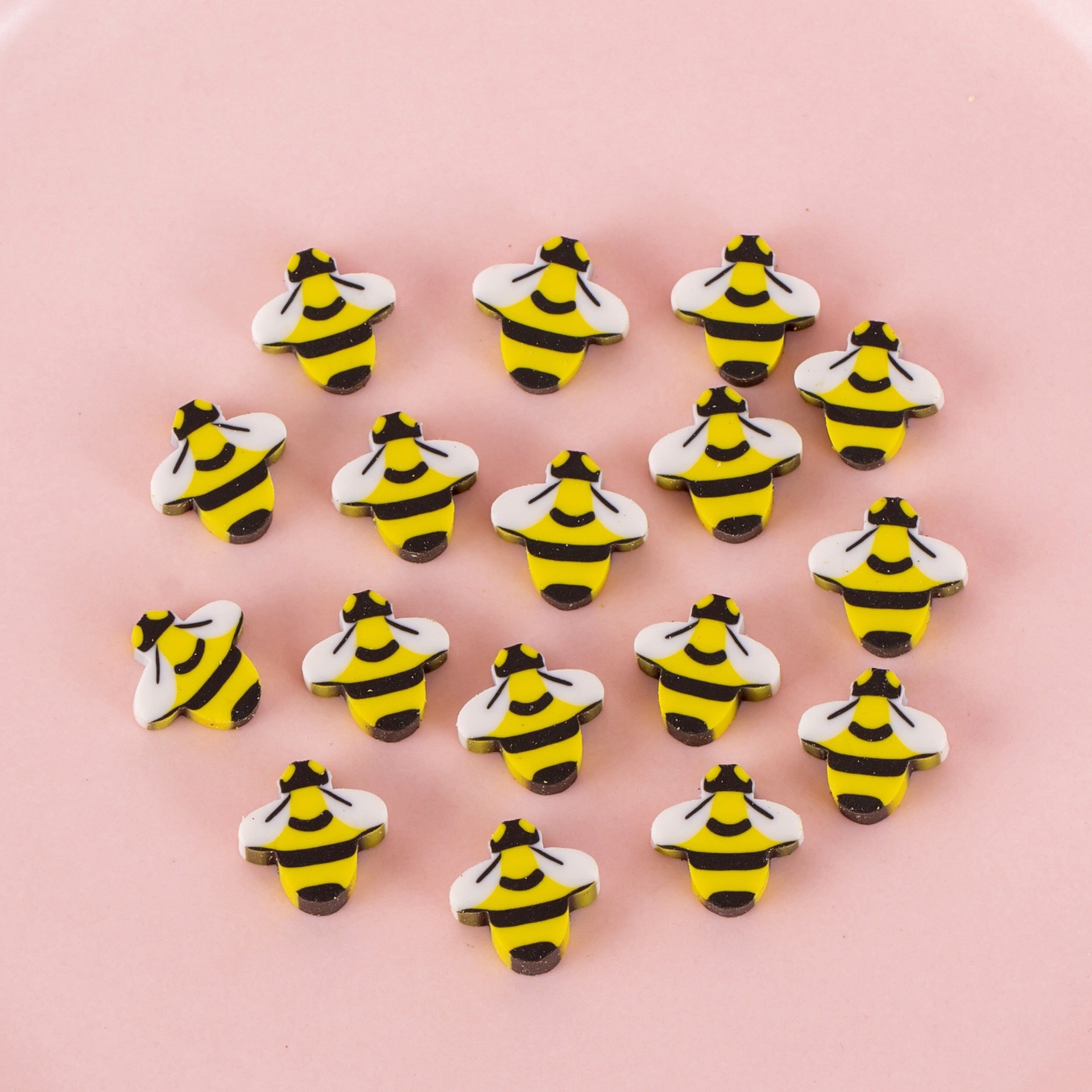 50 PCs Pearlescent Film Bags Cartoon Fruit Mini Eraser