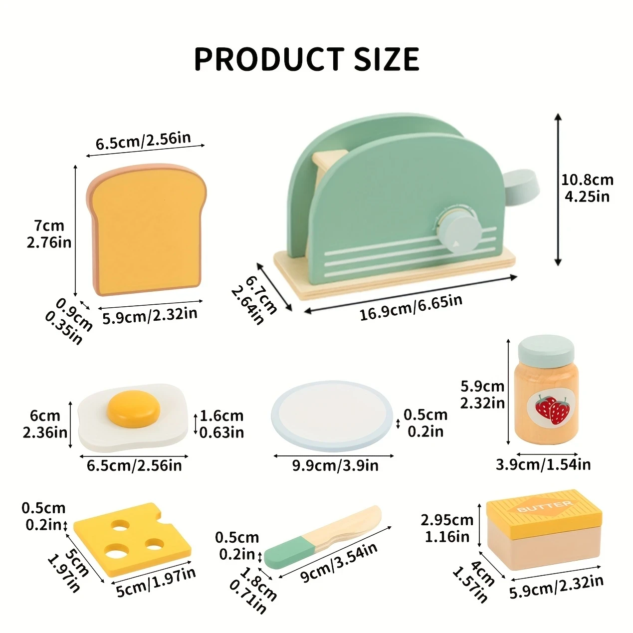 Mixed Color Wood Montessori Puzzle Toys