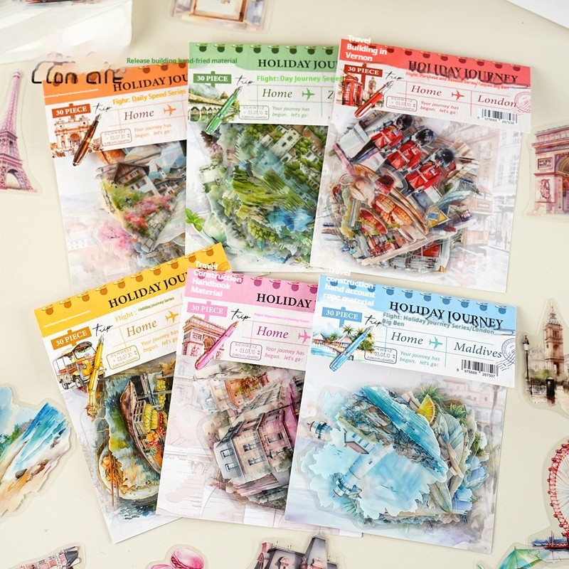 Holiday Journey Series Architecture Journal Stickers