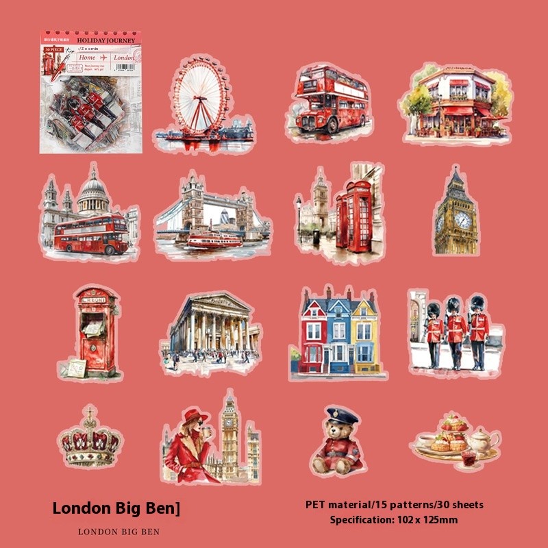 Holiday Journey Series Architecture Journal Stickers