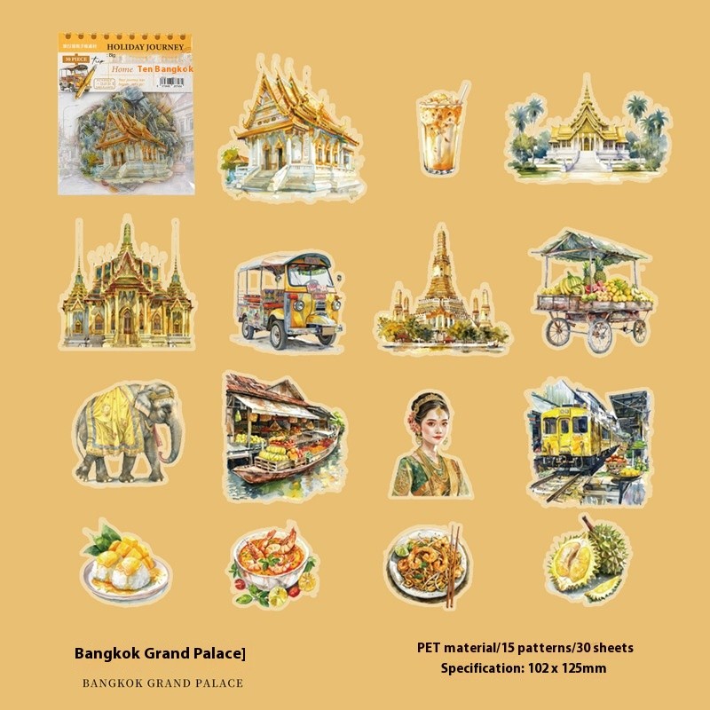 Holiday Journey Series Architecture Journal Stickers