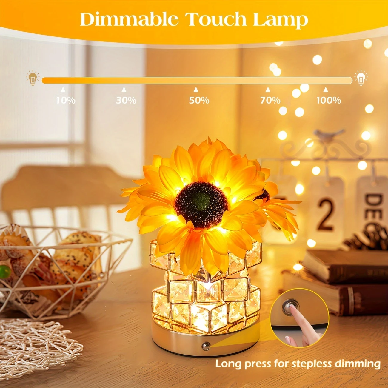 Flower Light Touch Lamp