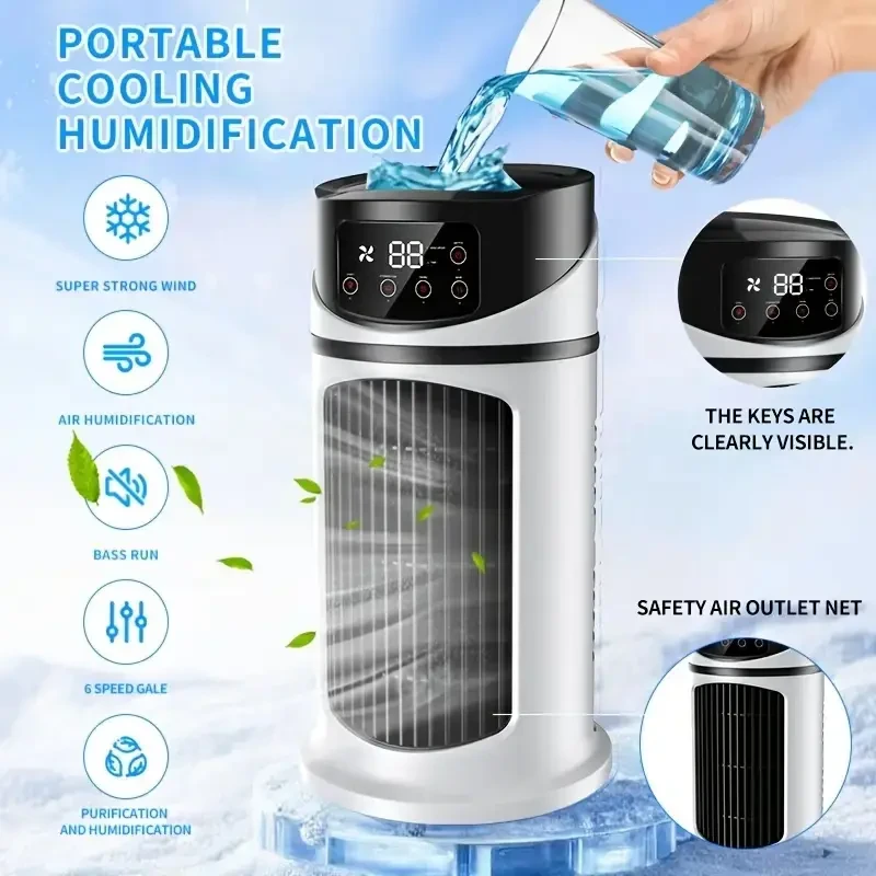 USB 3-in-1 Portable Air Cooler & Humidifier