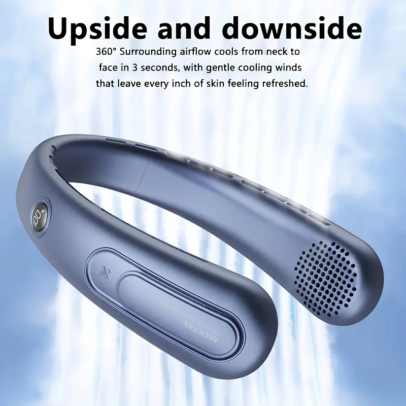 Bladeless USB-Powered Neck Fan with 360 Rotation