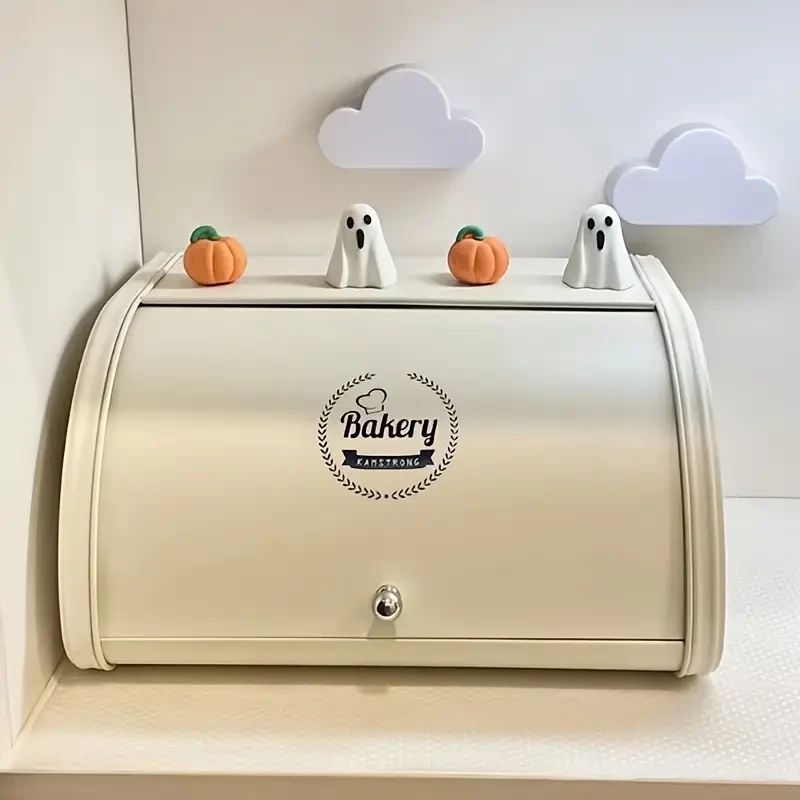 SANDREAM Metal Flip Storage Box  Compact Flip-Top Organizer