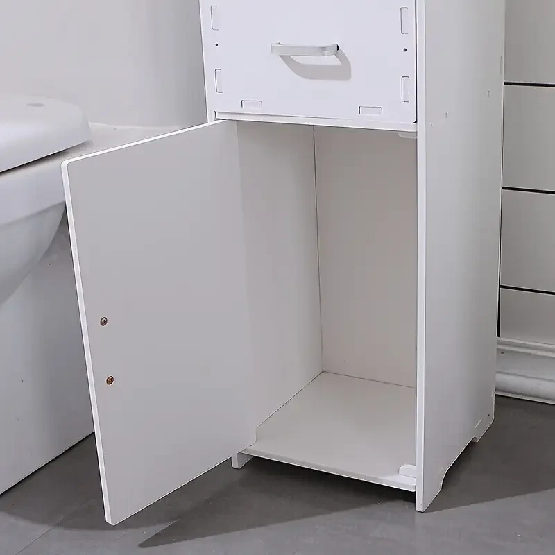 Slim Bathroom PVC Storage Cabinet