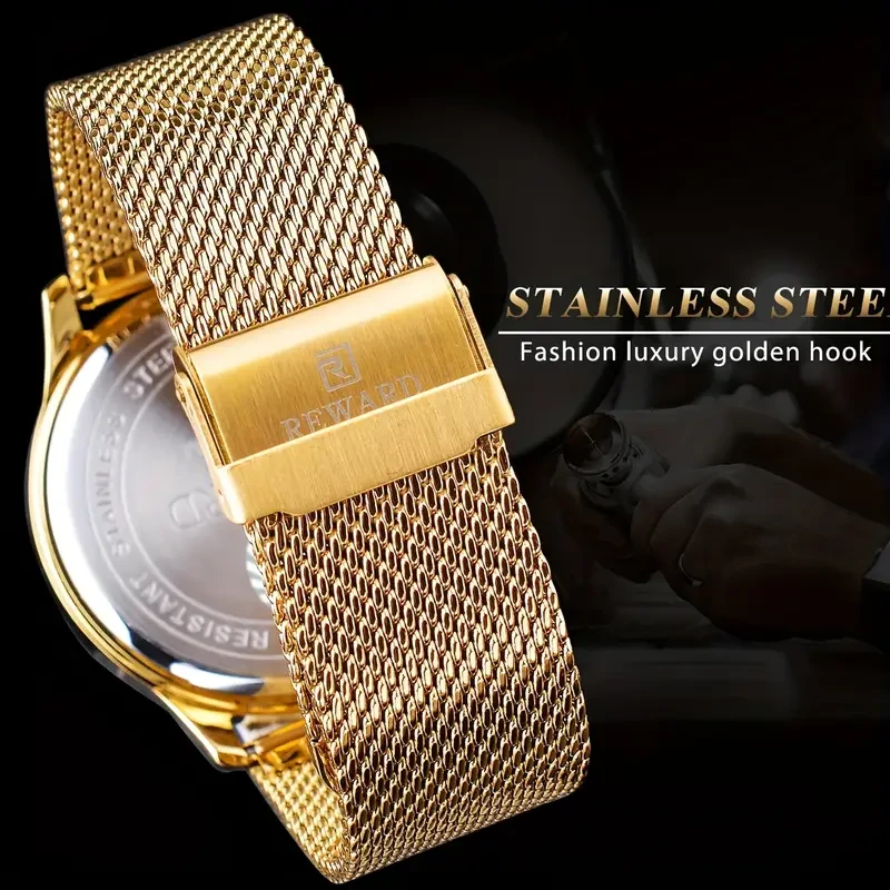 REWARD Mens Luxury Chronograph Watch