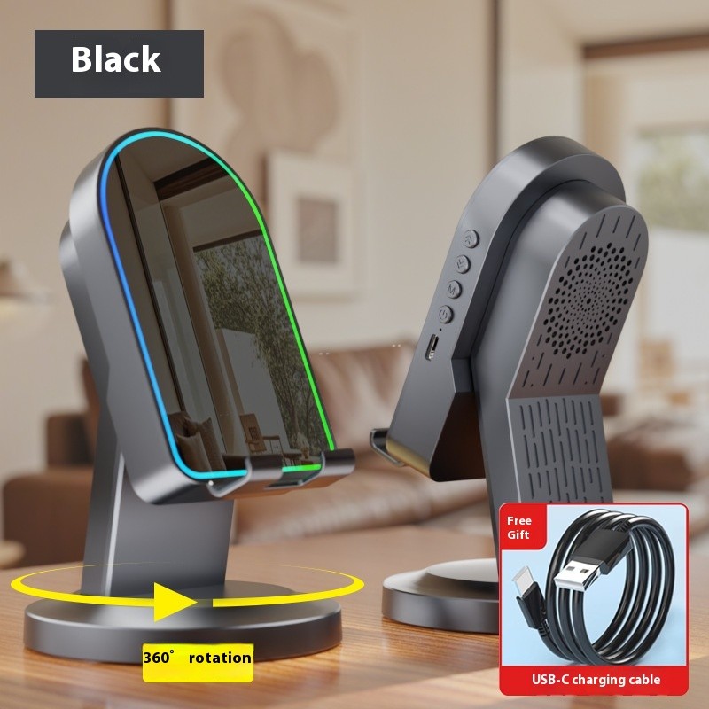 Three-in-one Wireless Induction Speaker Multi-function Bluetooth Speaker Bracket
