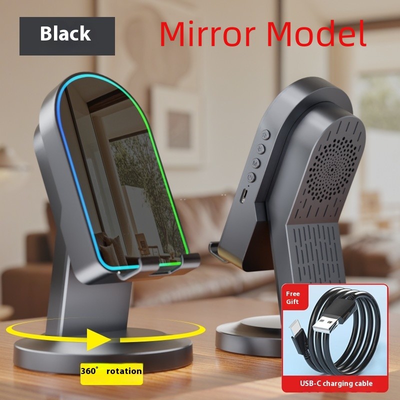 Three-in-one Wireless Induction Speaker Multi-function Bluetooth Speaker Bracket