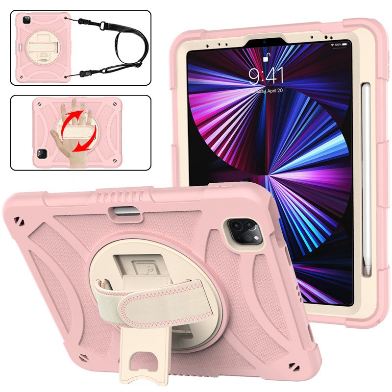 Rotating Bracket Strap Silicone Drop-resistant Protective Shell