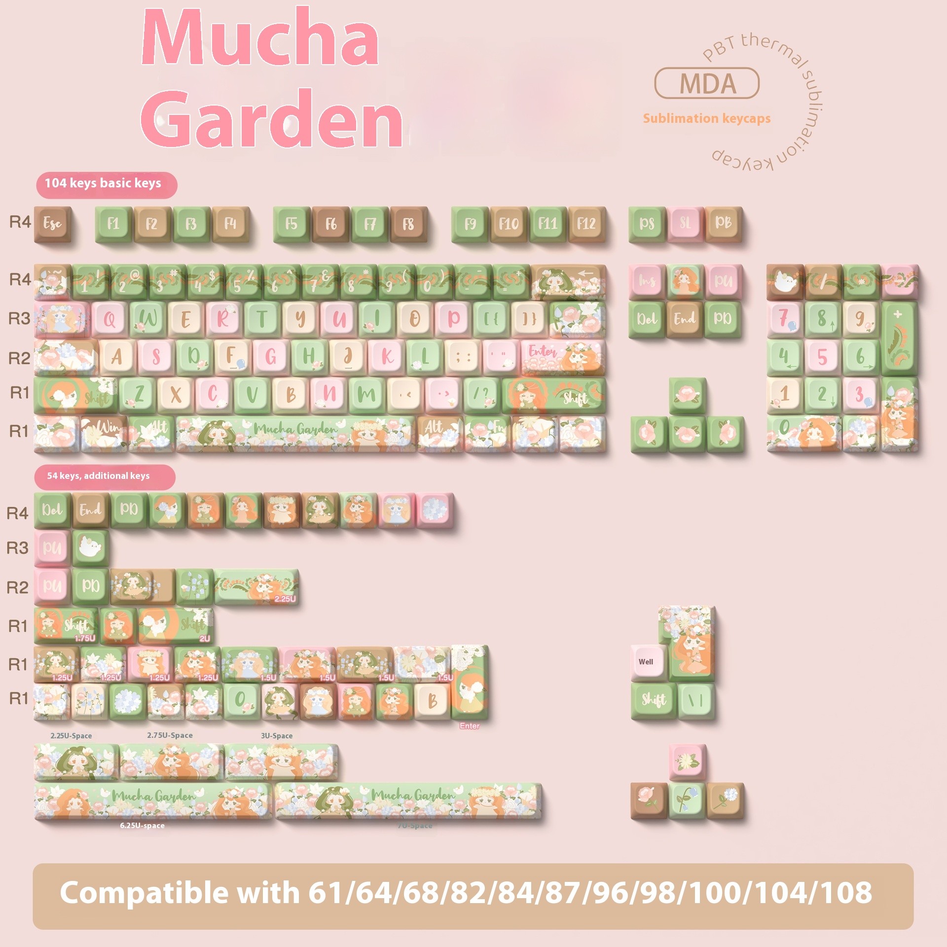 Mu Xia Garden Original Key Cap