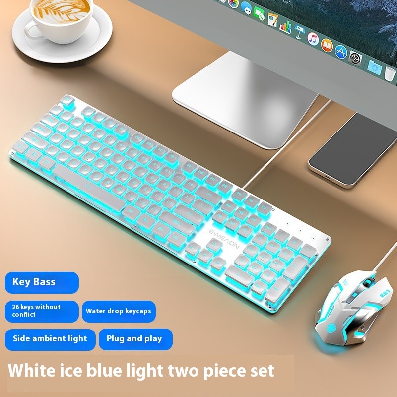 Button Mute Keyboard Wired Comfort Mechanical Feeling Suit