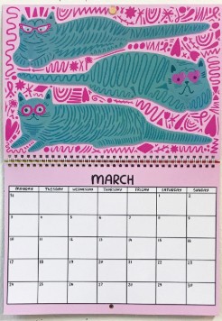 Cat Calendar Wall Planner