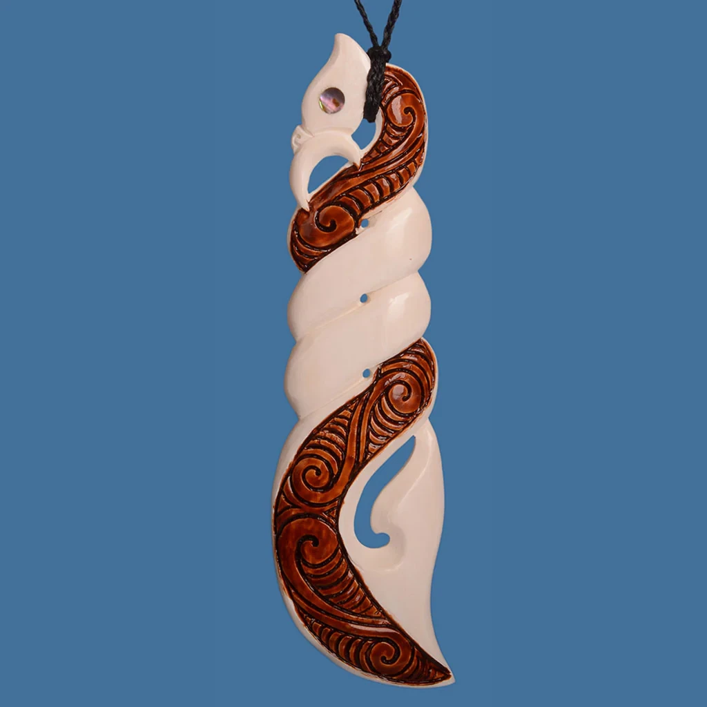 XL Bone Manaia Pendant