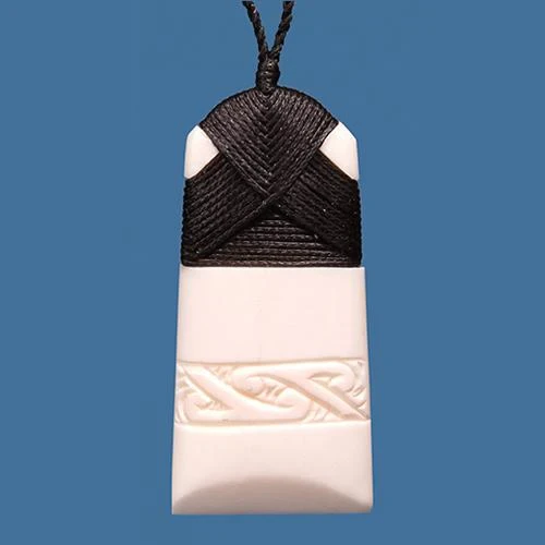 Bone Engraved Toki Pendant - Small