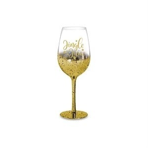 Jingle Juice Wine Glass