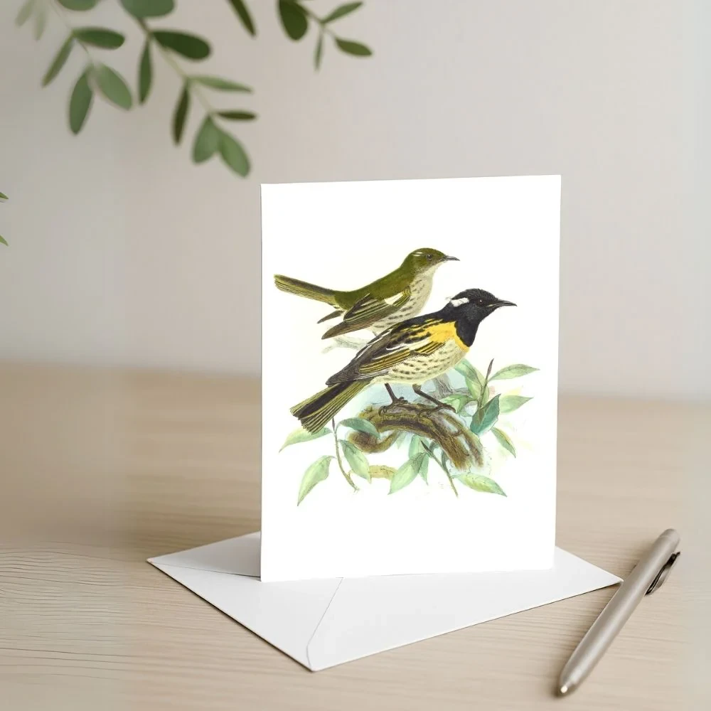 Johannes Keulemans - Card - Stitchbird - Hihi