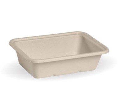 BASES TAKEAWAY NATURAL 600ML 125s/SLV (BIOPAK B-LB-600-N-PF)