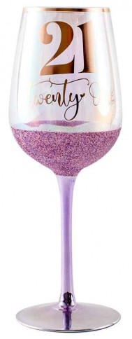 21ST GLITTERATI WINE GLASS 430ML