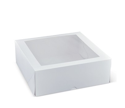BOX SQUARE W/WINDOW CAKE/PATISSERIE 11" 100s (DETPAK)