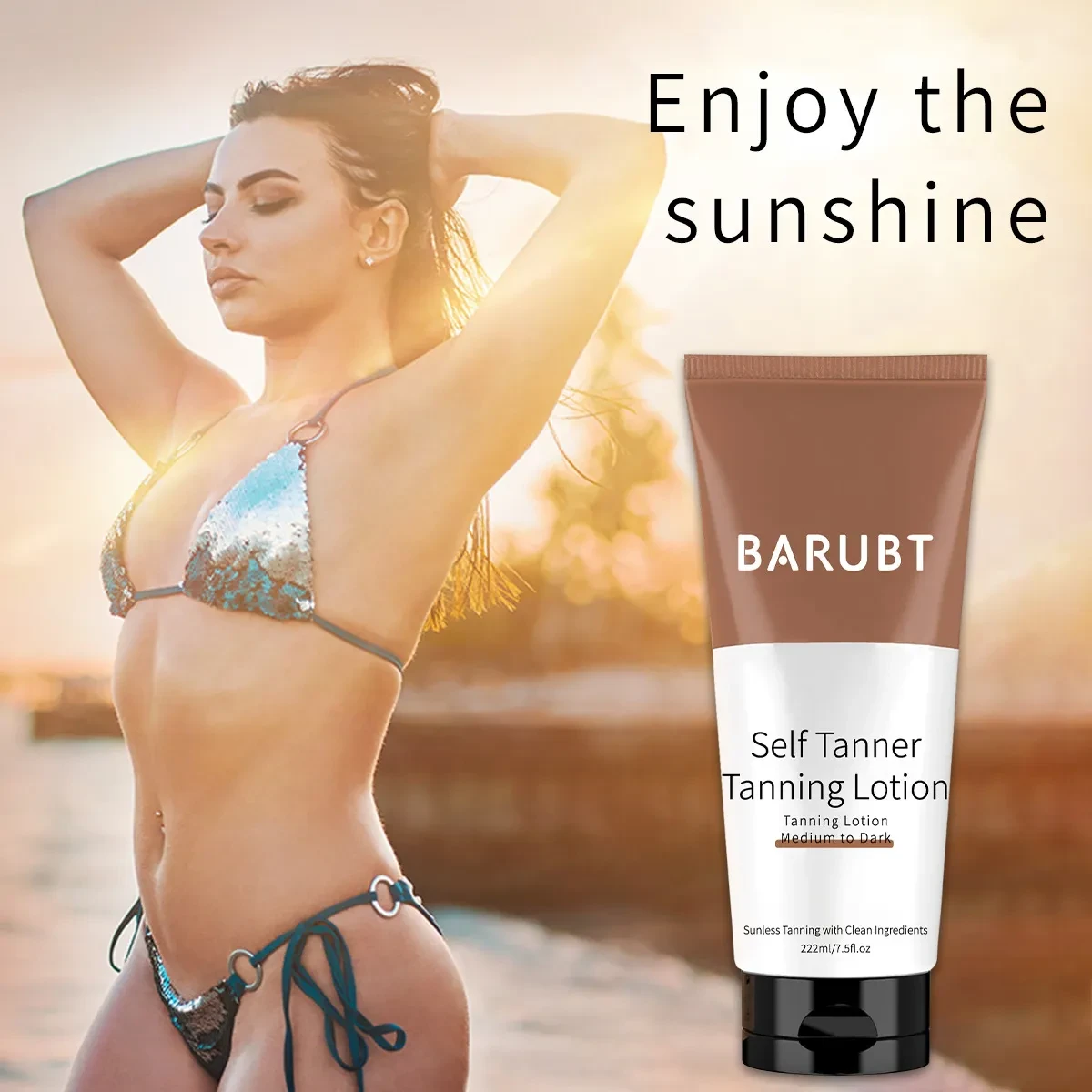 Self-drying Sun Tanning Body Lotion Neck Cream