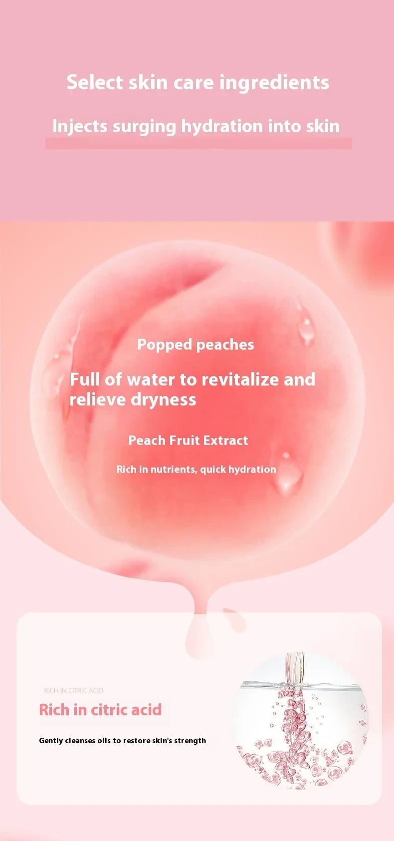 Peach Cream Body Scrub Cream